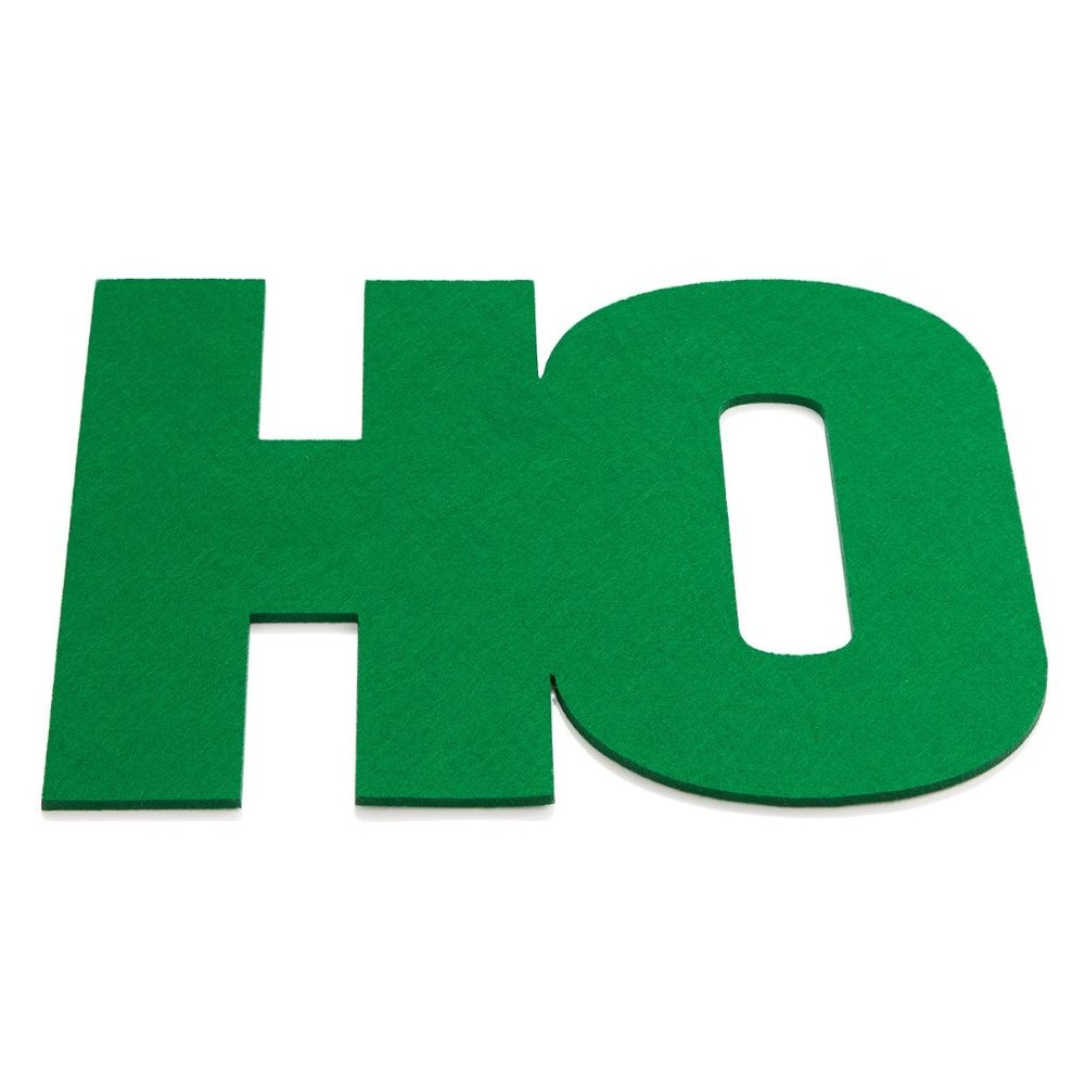 The Cellar Felt Chargers Green/HO set of 4 placemat